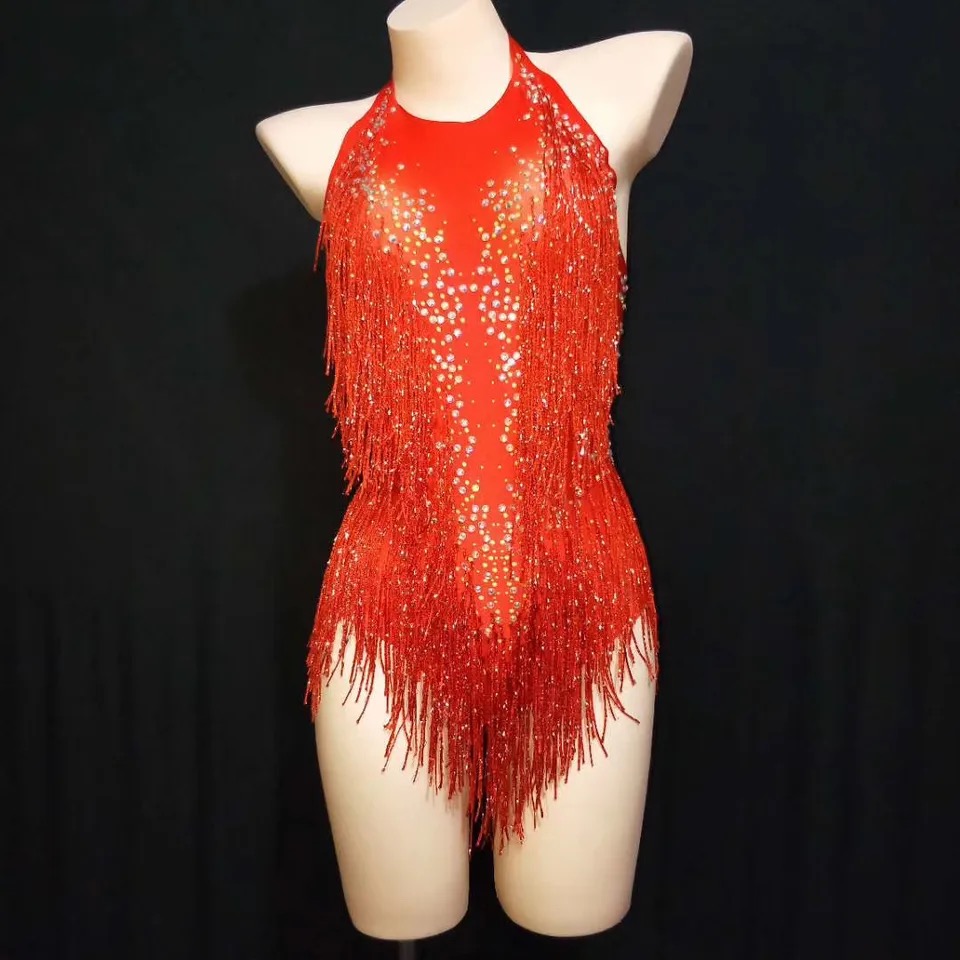 Rhinestone Banding Trim - WomenVightclub Party Dance Costume Stage Wear