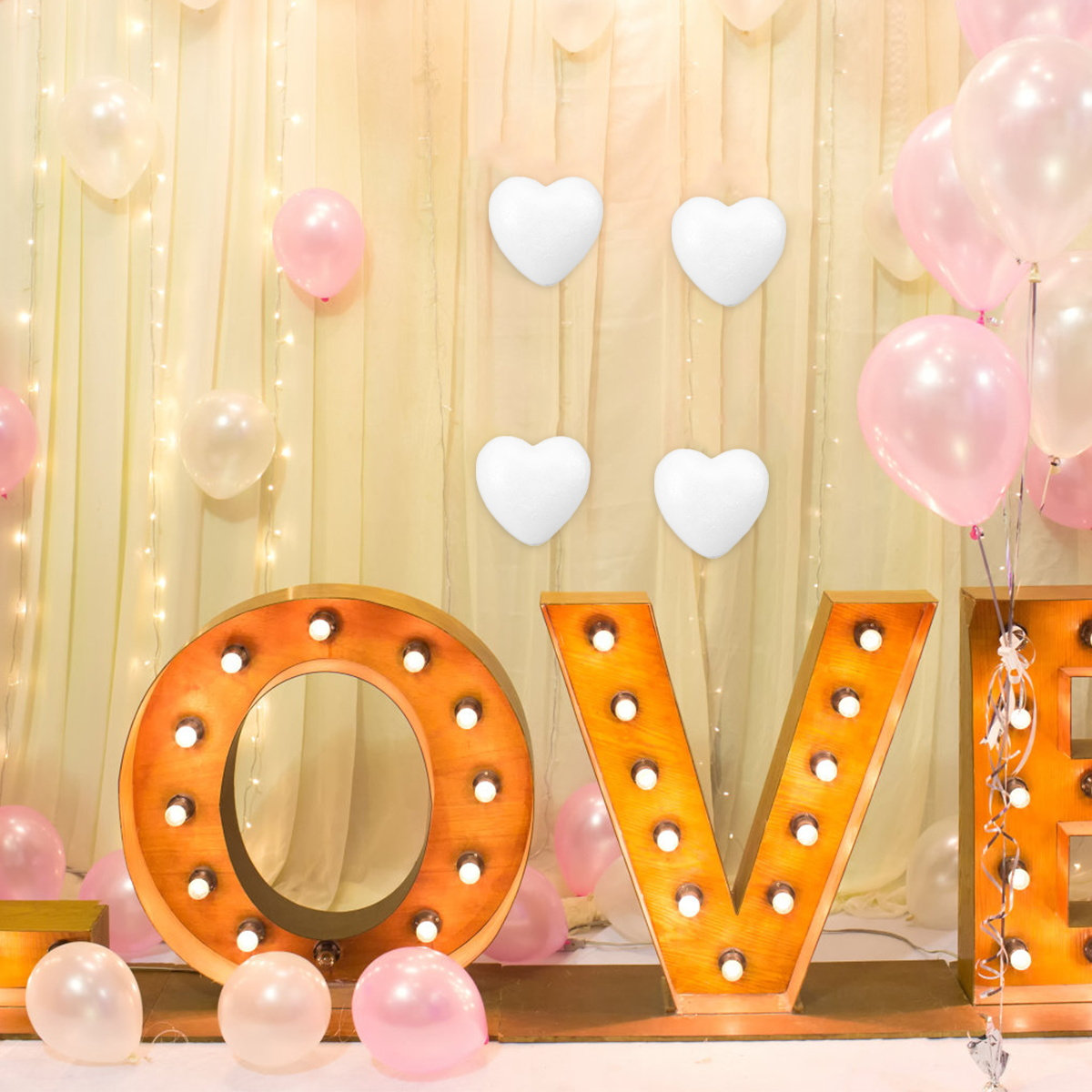 Craft Embellishment - 20Pcs Mild Safe Odorless Foam Heart