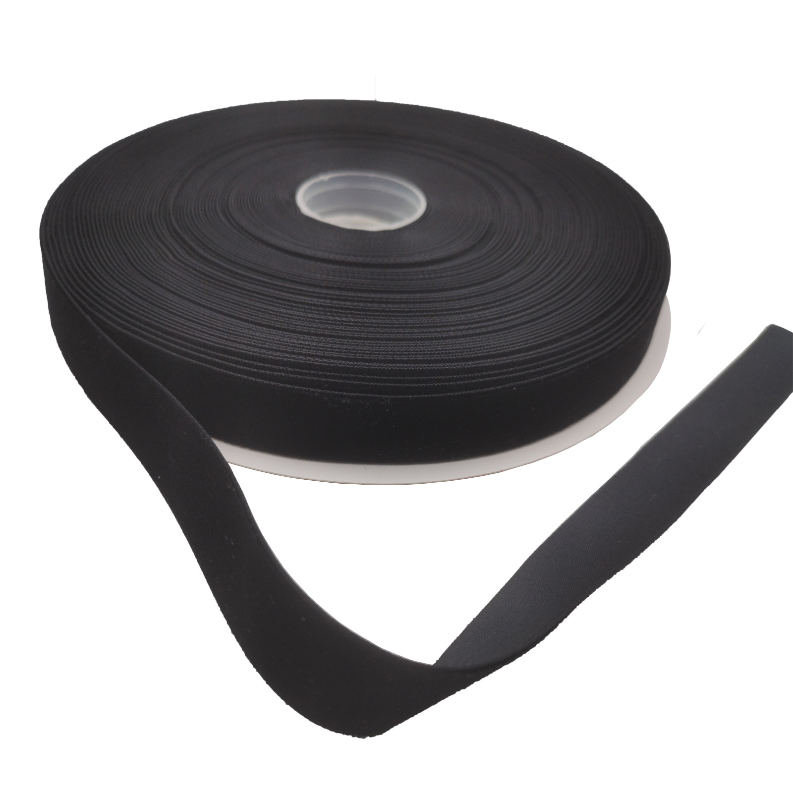 Velvet Ribbon Roll - 22MM X 10Meters Single Face Black
