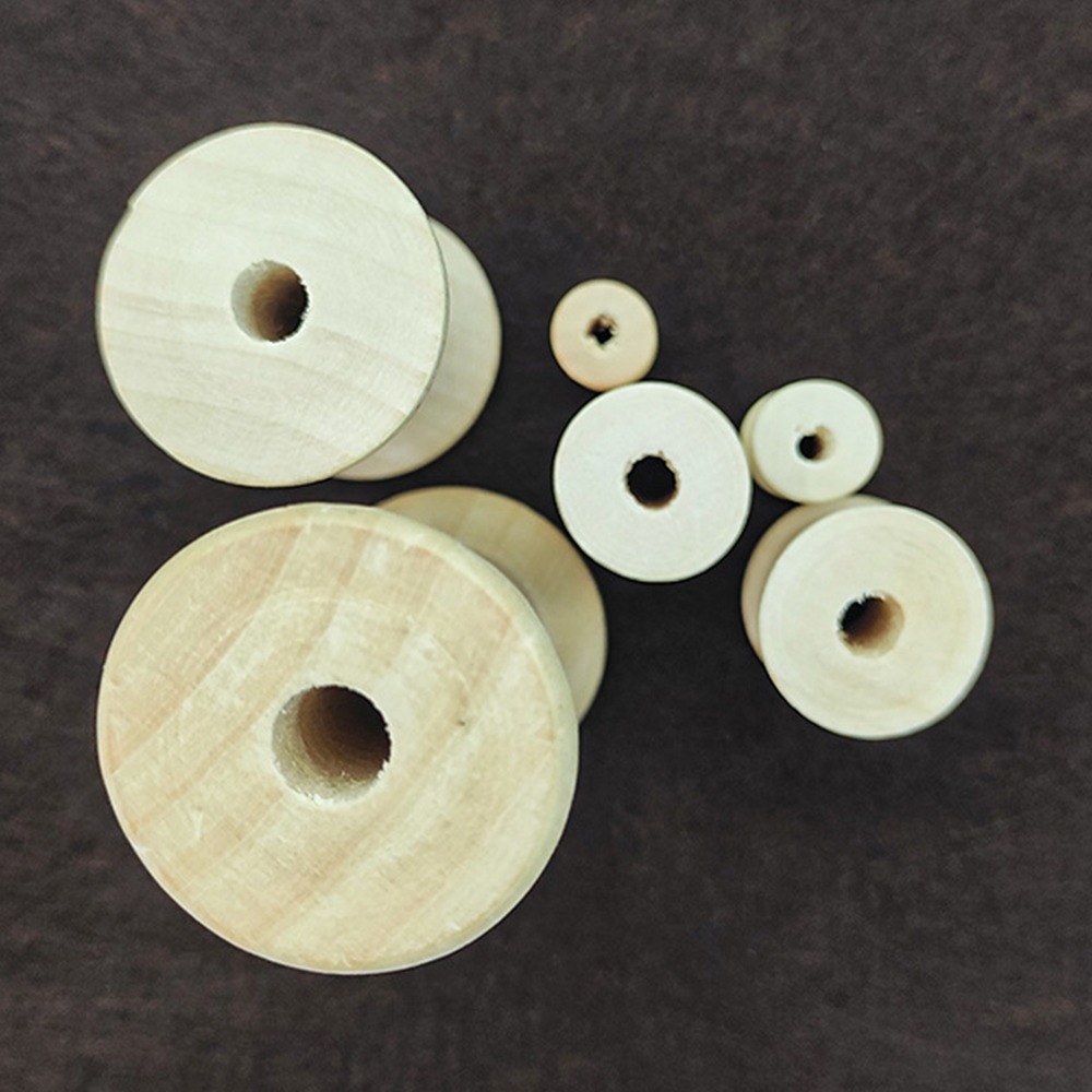 Organza Ribbon Spool - 5/10PCS Wooden Bobbins Spools Reels Vintage
