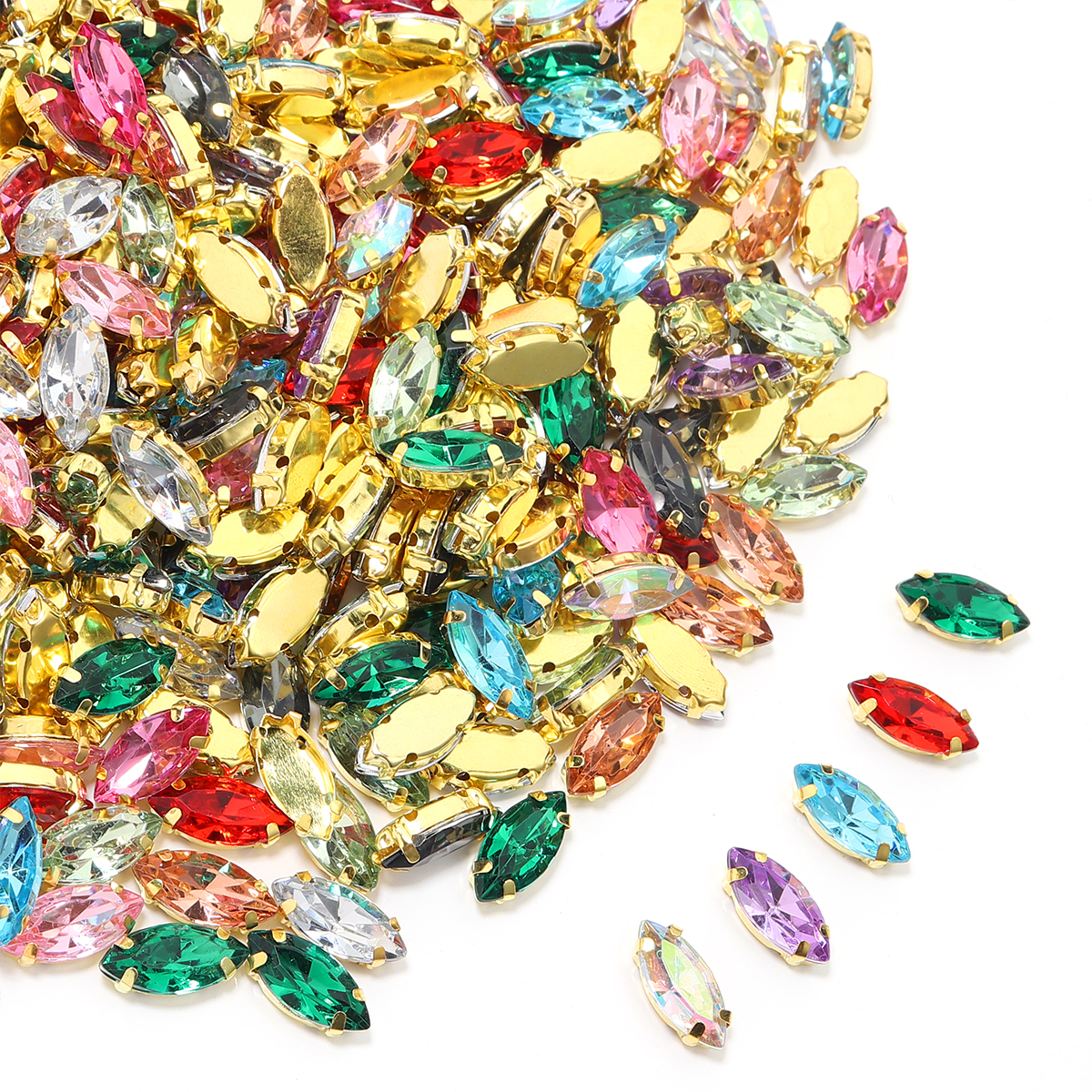 50pcs Horse Eye Shape Stainles - Sew On Rhinestone recensie en prijs