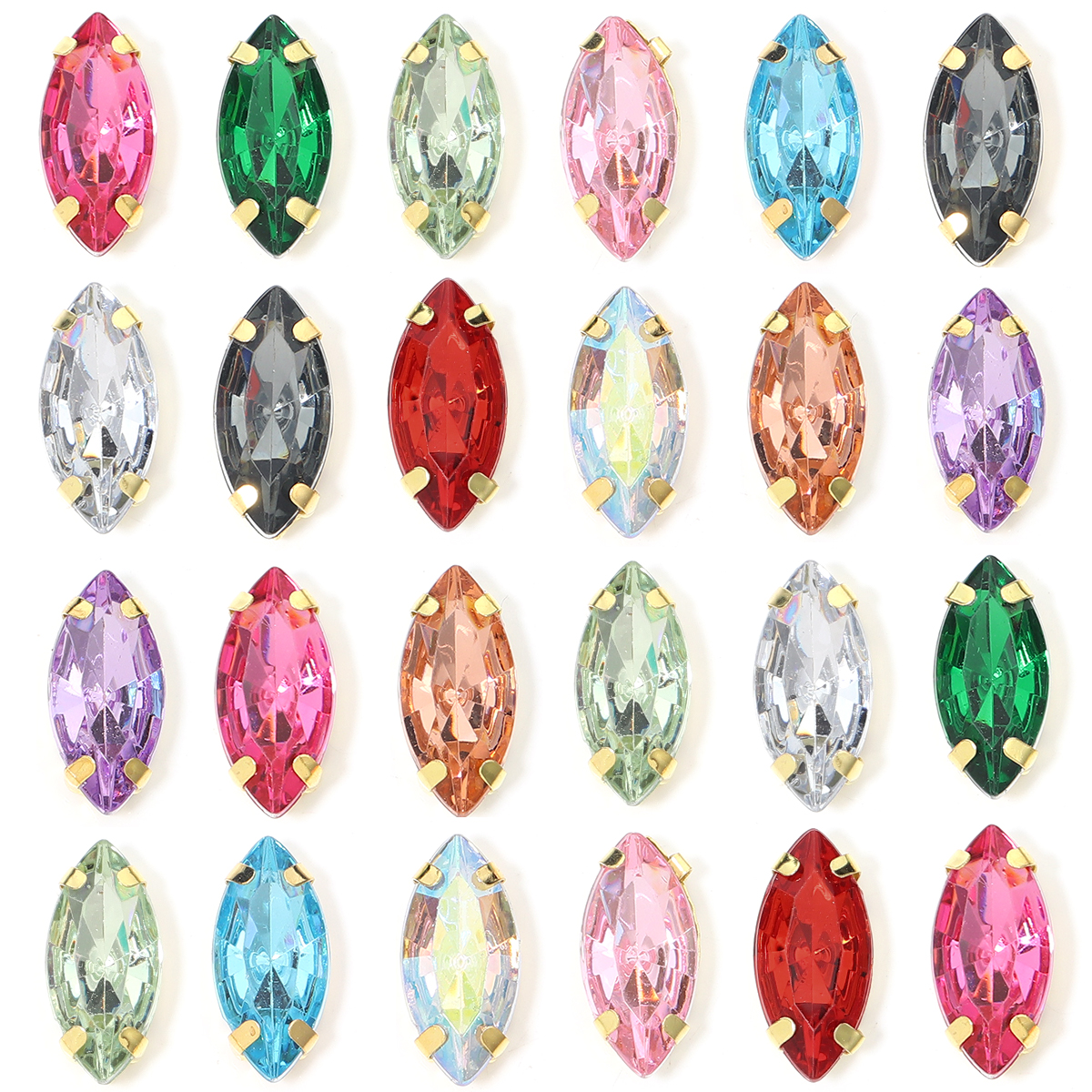 50pcs Horse Eye Shape Stainles - Sew On Rhinestone recensie en prijs