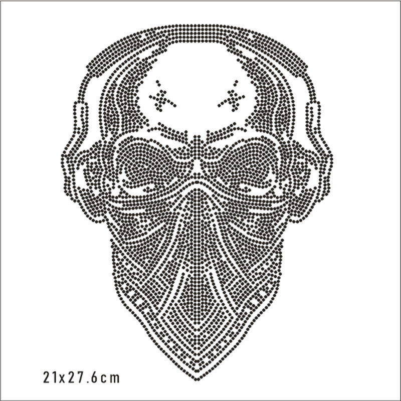 Skull Hotfix Strass Motif Cust - Hotfix Rhinestone Sheet recensie en prijs