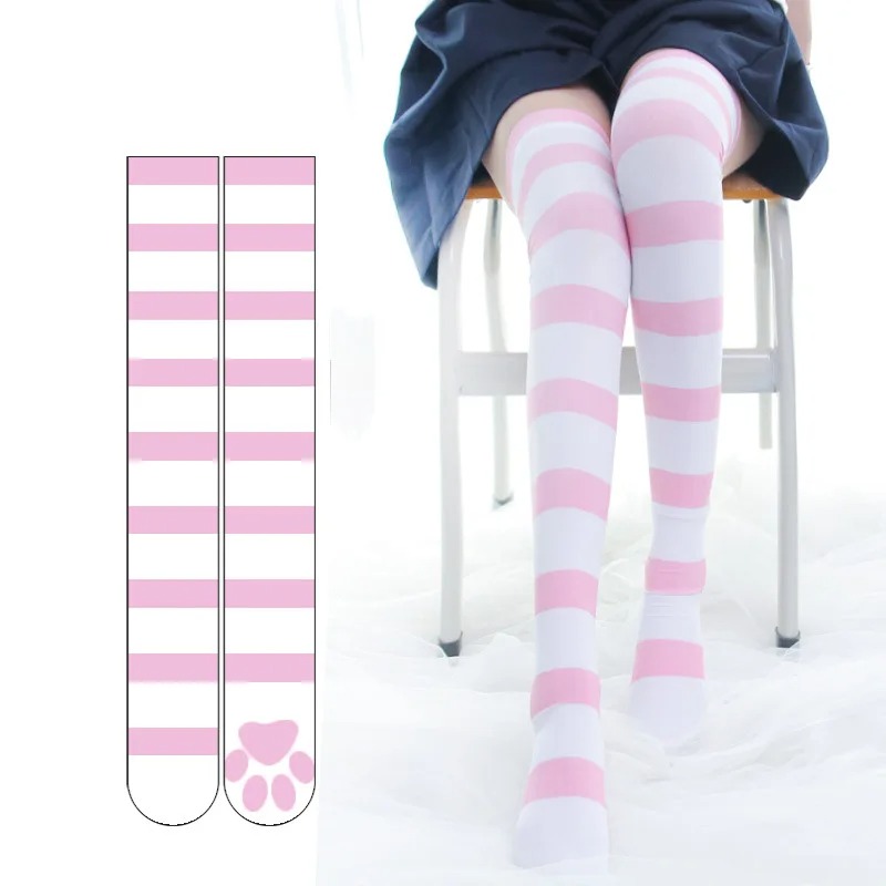Lolita Over Knee Socks Pink St - Velvet Ribbon Roll recensie en prijs