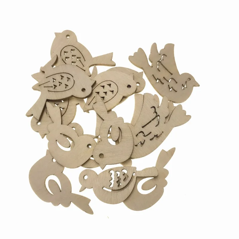 50pcs Wooden Bird Pattern DIY  - Embellishments For Scrapbooking recensie en prijs