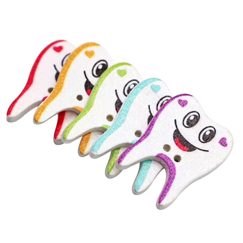 50/100pcs Wooden Button Tooth  - Embellishments For Scrapbooking recensie en prijs