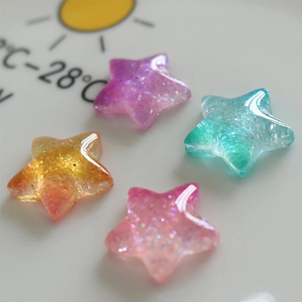 10PCS Gradient Star Series Res - Christmas Craft Embellishment recensie en prijs