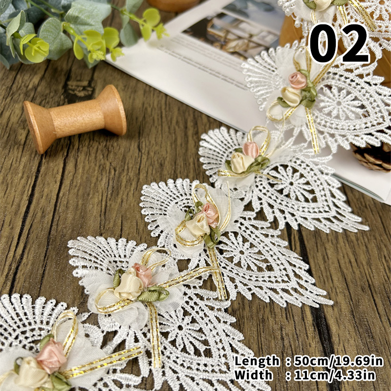 44/50cm 3D Flower Lace Trim Ap - Lace Ribbon Trim recensie en prijs