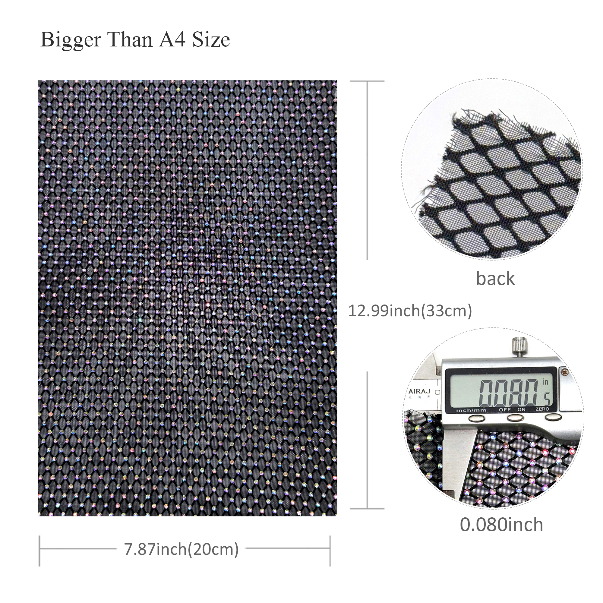 1pc 7.87x12.99inch Luxury Hotf - Hotfix Rhinestone Sheet recensie en prijs