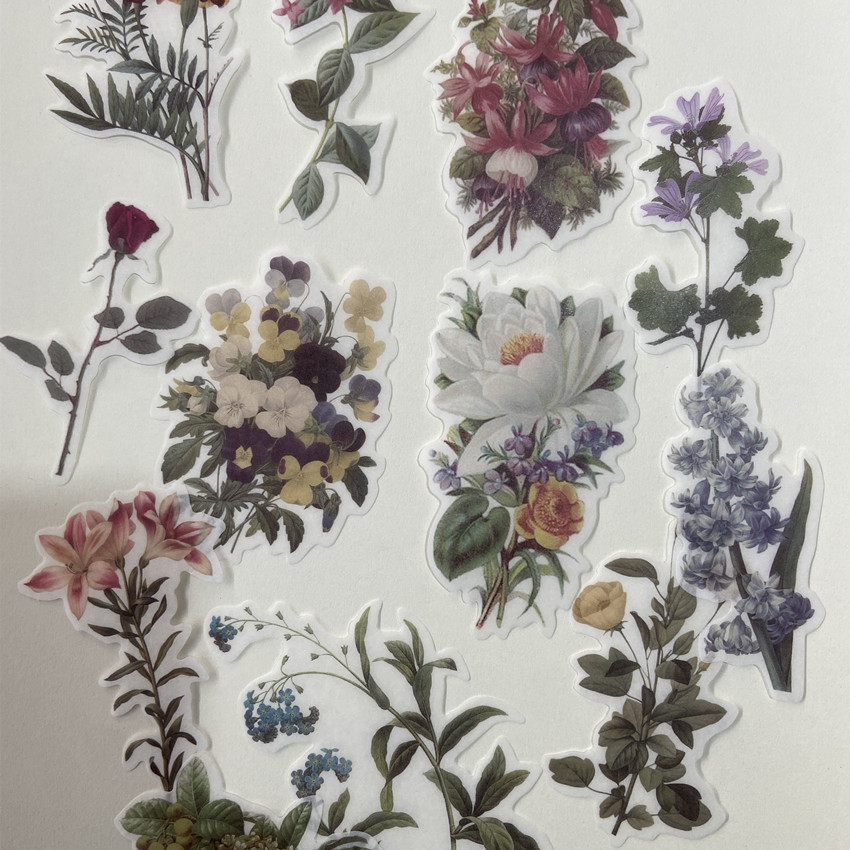 60pc/bag Vintage Flowers Plant - Embellishments For Scrapbooking recensie en prijs