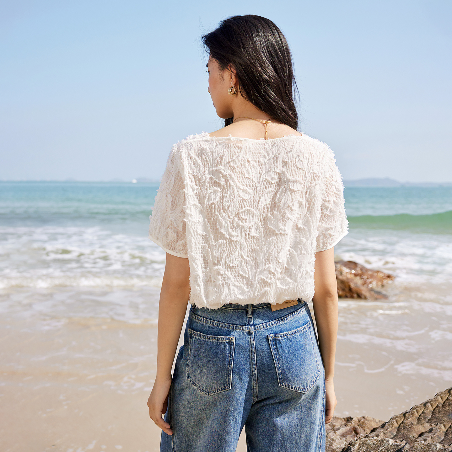 SENTUBILA Women's One-Shoulder - Tassel Fringe Trim recensie en prijs