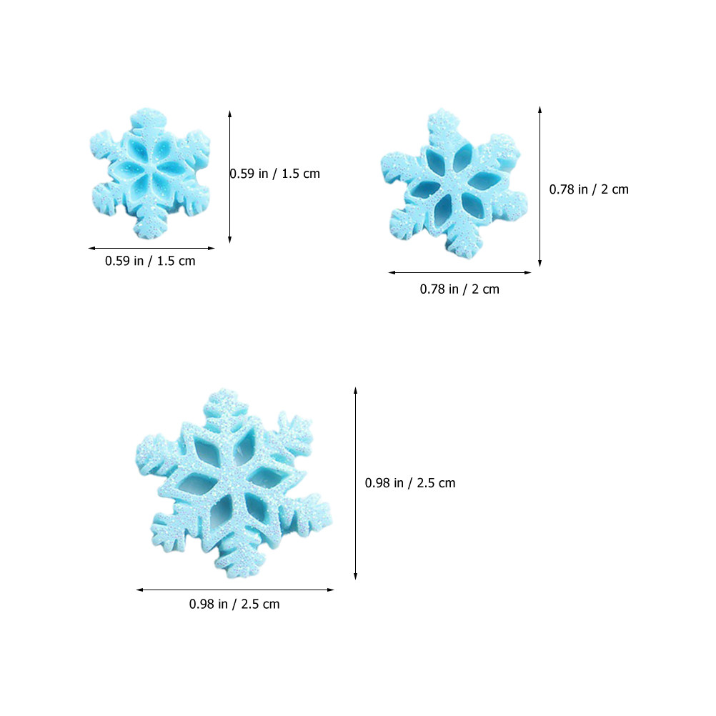 50Pcs Mini Resin Snowflake Orn - Christmas Craft Embellishment recensie en prijs