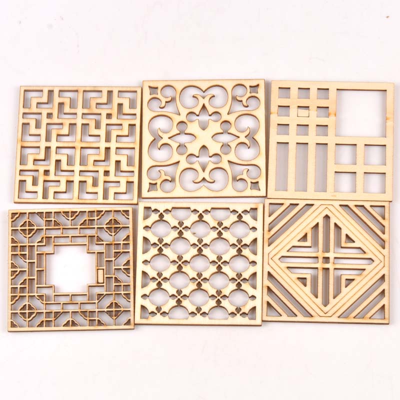 5Pcs/set Wood Handicraft hollo - Embellishments For Scrapbooking recensie en prijs