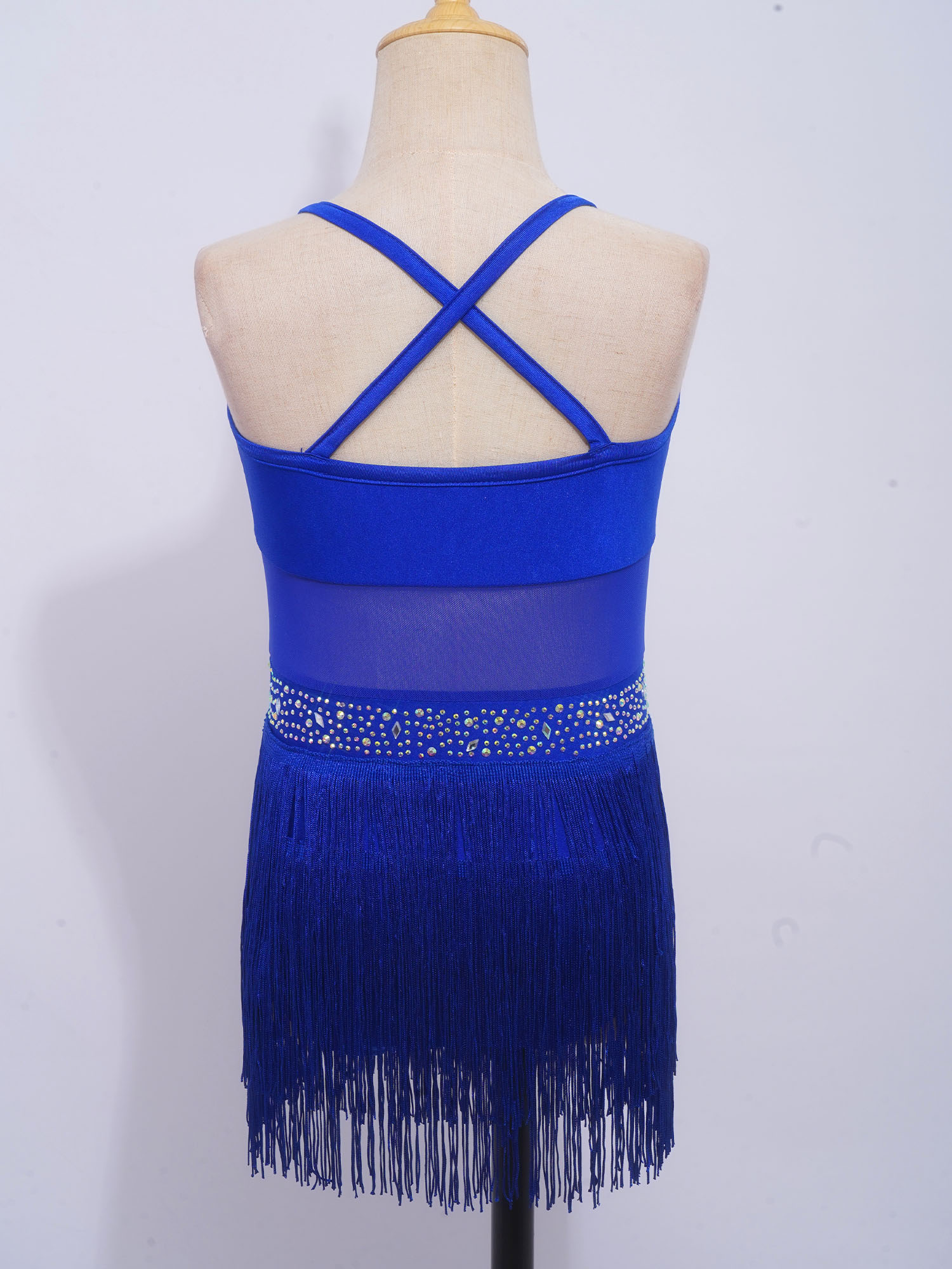 Kids Girls Latin Cha-cha Samba - Rhinestone Banding Trim recensie en prijs