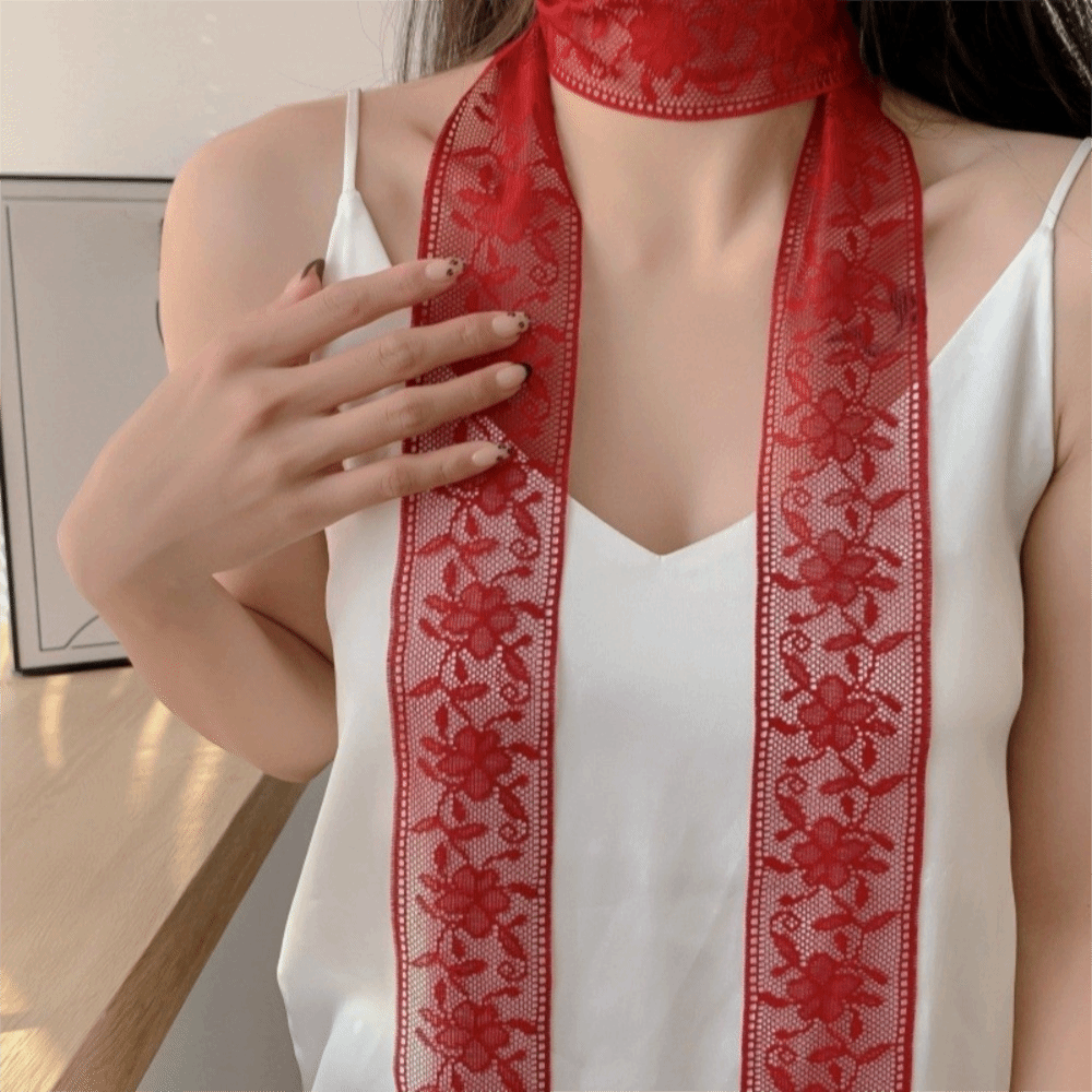 Stylish Floral Lace Printed Sc - Lace Ribbon Trim recensie en prijs