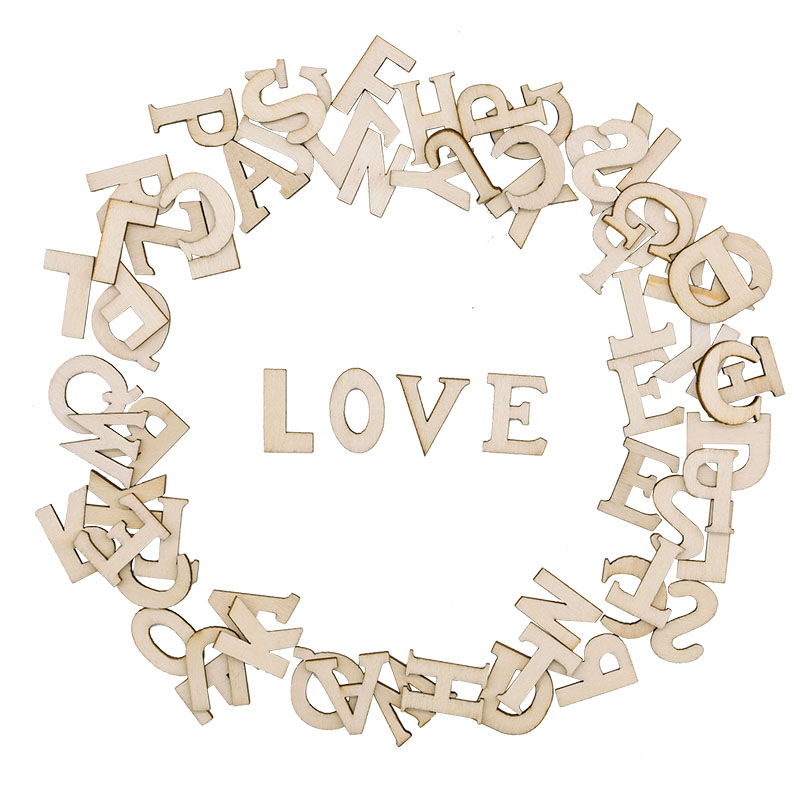 100pcs Letters Wooden Alphabet - Craft Embellishment recensie en prijs