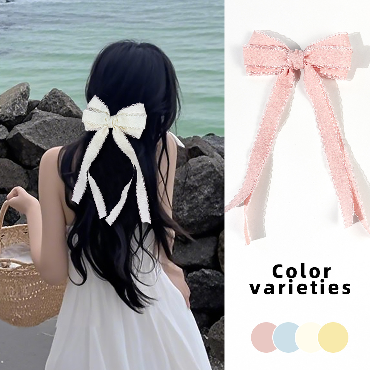 Bulk 20pc Long Tassel Hair Cli - Lace Ribbon Trim recensie en prijs