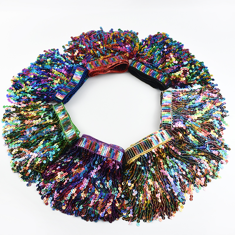5/10Yards Sequin Fringe Tassel - Beaded Trim Fringe recensie en prijs