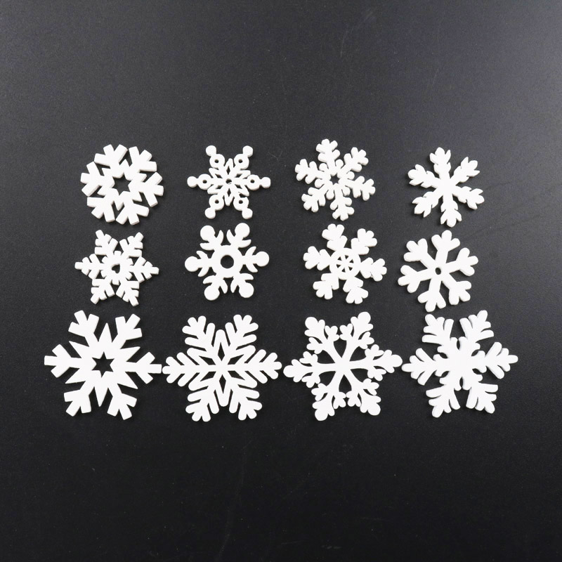 20Pcs Wooden Christmas Snowfla - Christmas Craft Embellishment recensie en prijs