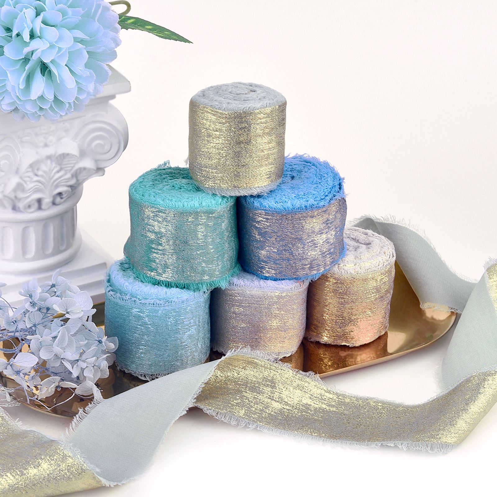 5Yards/Roll Hand Torn Rough Ed - Velvet Ribbon Roll recensie en prijs