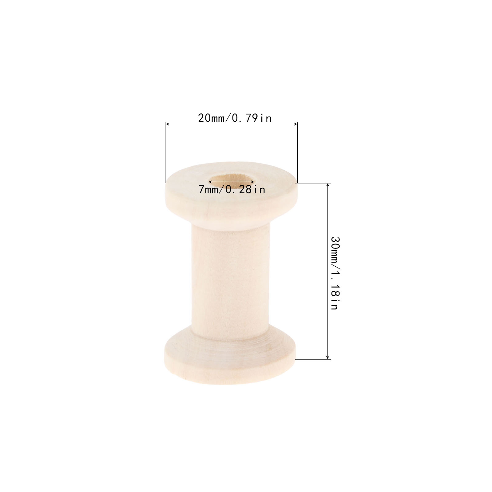 10Pcs Sewing Wooden Bobbins Sp - Organza Ribbon Spool recensie en prijs