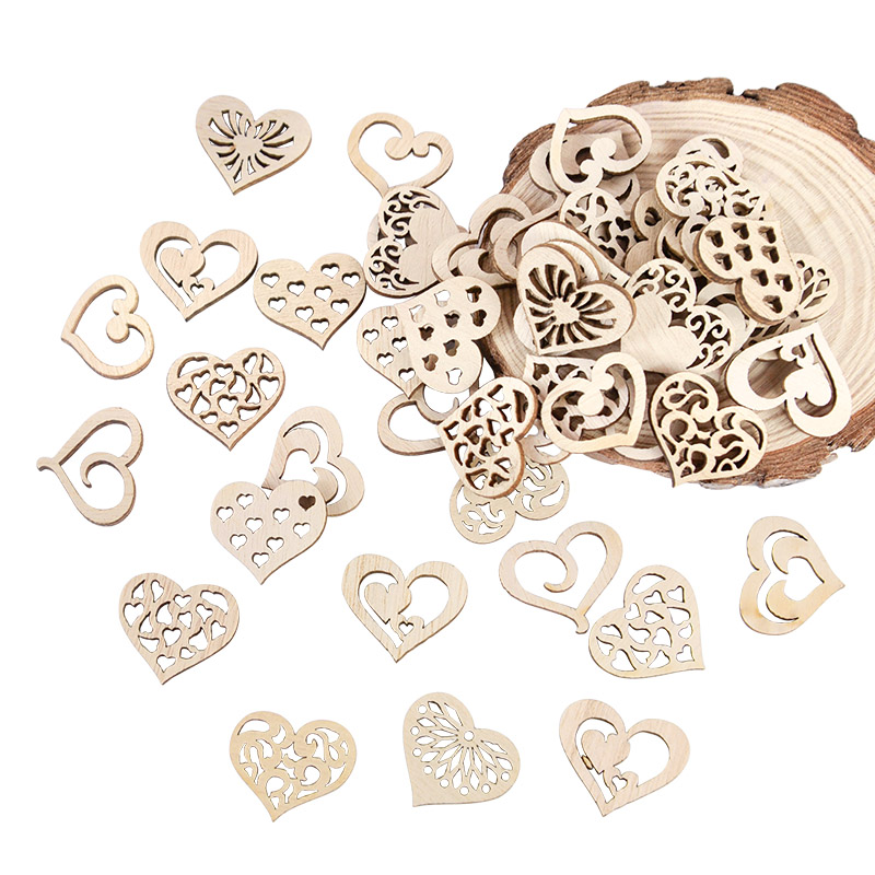 50/100pcs Hollowed Heart Patte - Craft Embellishment recensie en prijs