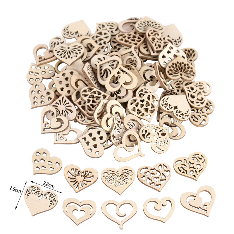 50/100pcs Hollowed Heart Patte - Craft Embellishment recensie en prijs