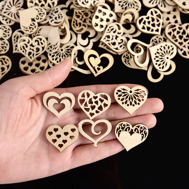 50/100pcs Hollowed Heart Patte - Craft Embellishment recensie en prijs