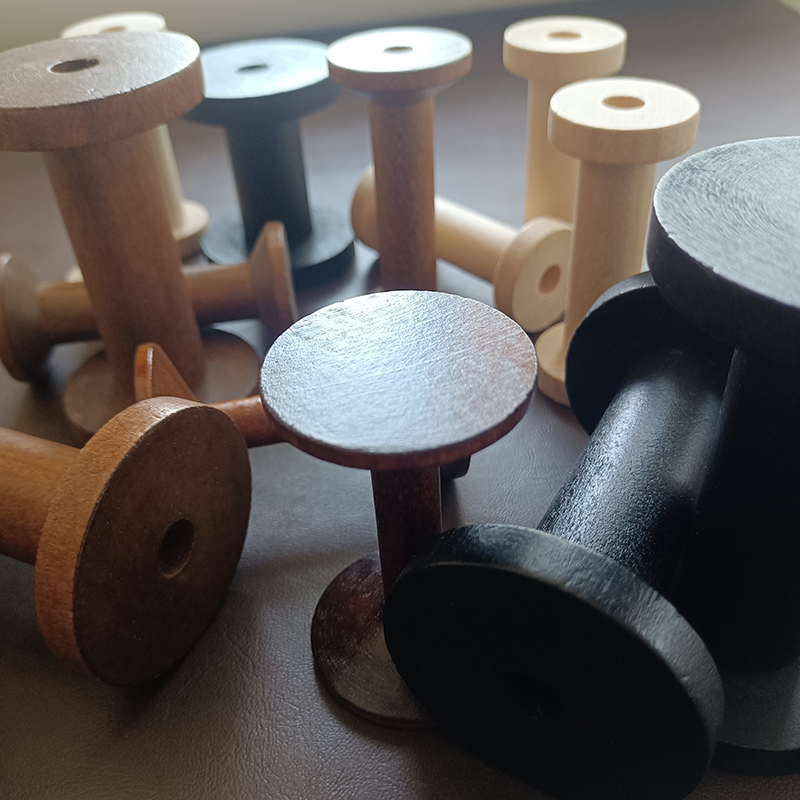 10Pcs/Set Vintage Natural Wood - Organza Ribbon Spool recensie en prijs