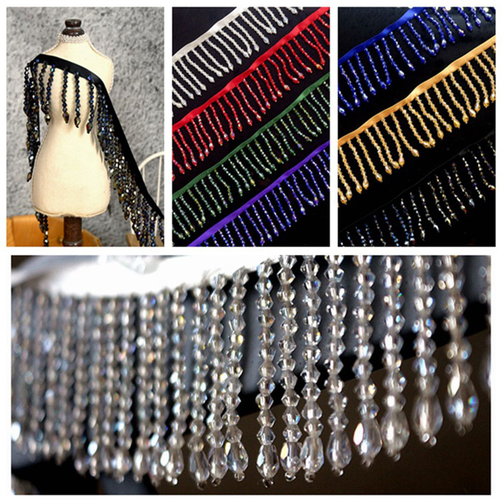 5 Color Tassels Beaded Lace Tr - Beaded Trim Fringe recensie en prijs
