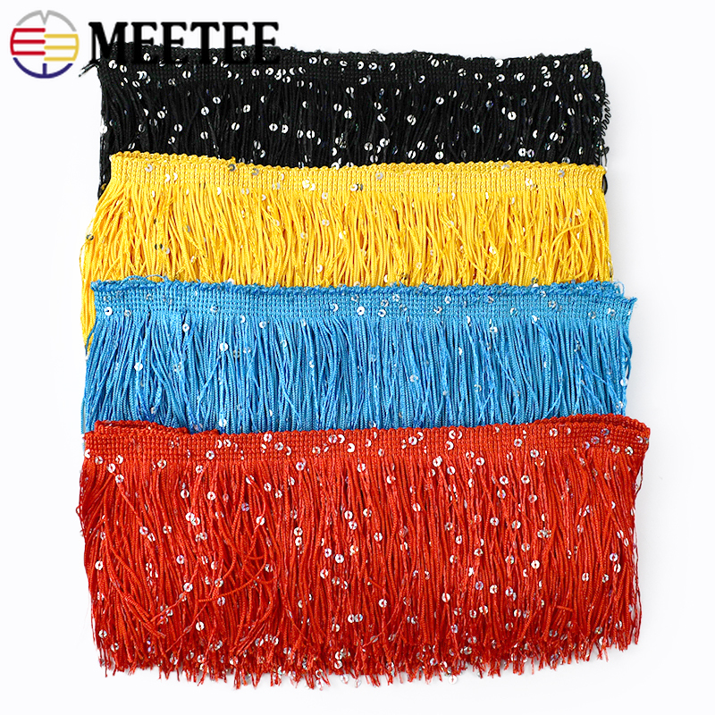 2/4/8M 10cm Colorful Sequin Ta - Fringe Ribbon Sewing recensie en prijs