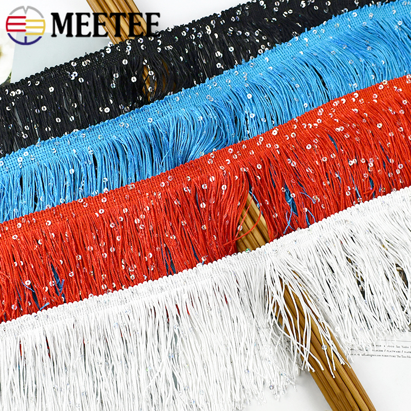 2/4/8M 10cm Colorful Sequin Ta - Fringe Ribbon Sewing recensie en prijs