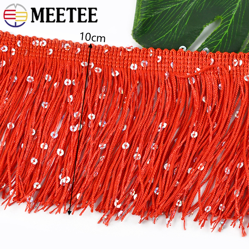 2/4/8M 10cm Colorful Sequin Ta - Fringe Ribbon Sewing recensie en prijs