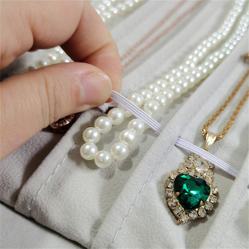 New Necklace Storage Roll Bag  - Velvet Ribbon Roll recensie en prijs