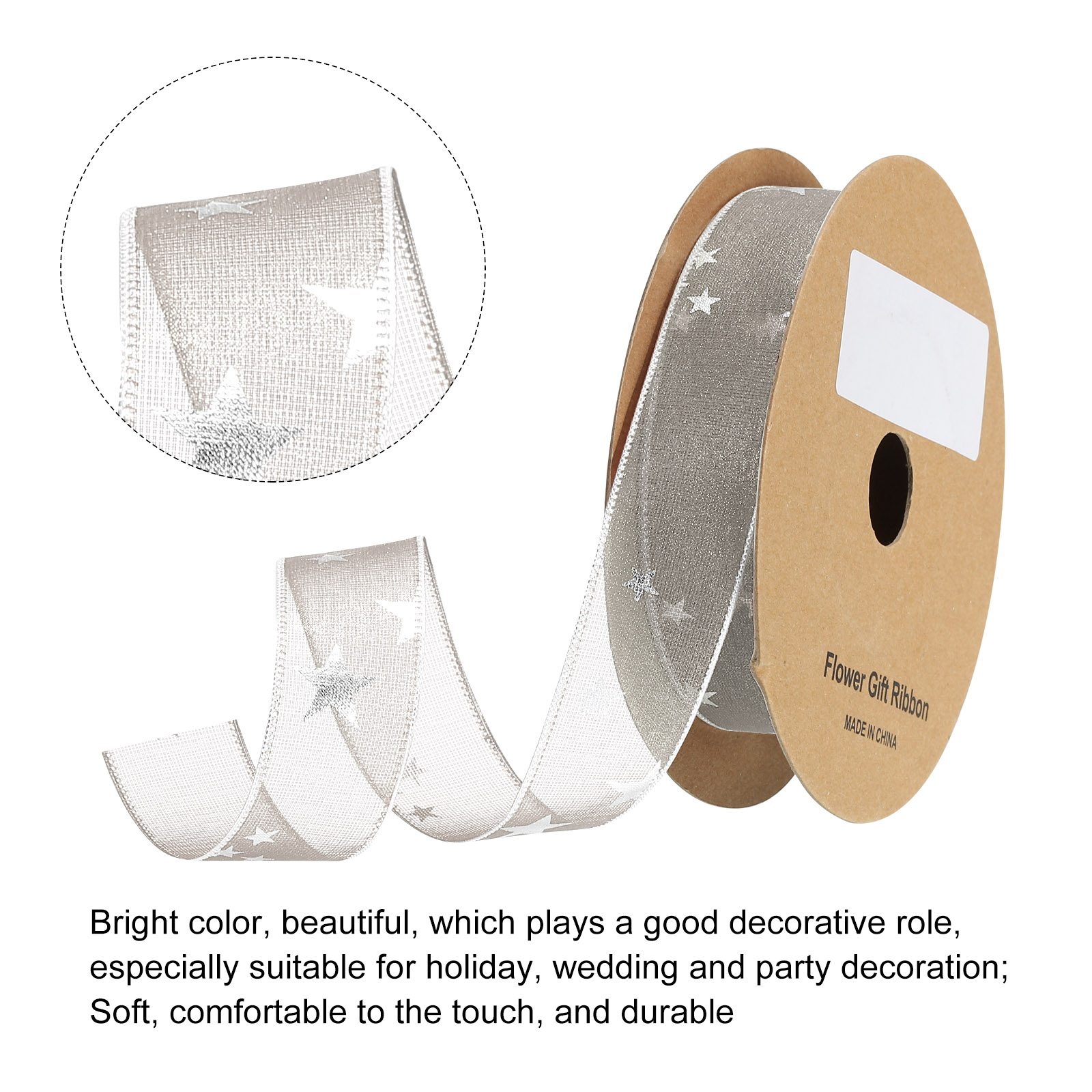 1 Inch 20 Yard Star Organza Sh - Organza Ribbon Spool recensie en prijs