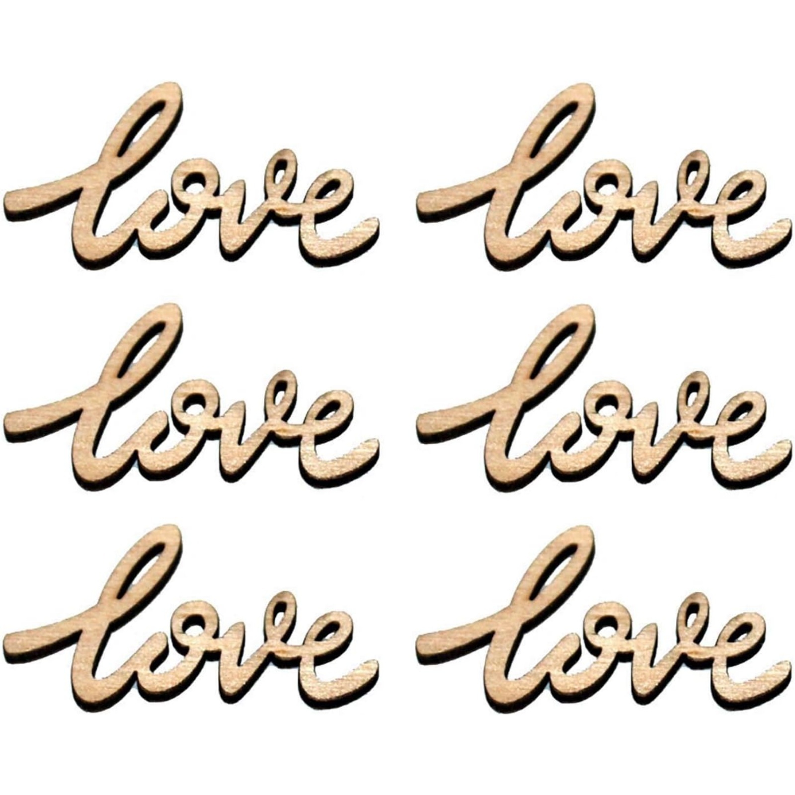 18/36 Pcs Little Love Wood Cra - Christmas Craft Embellishment recensie en prijs