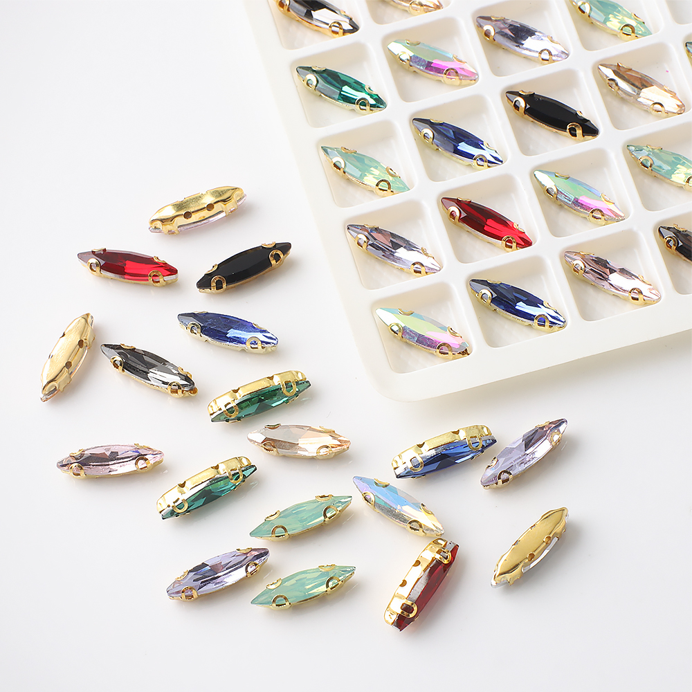 20Pcs 4x15mm Horse eye Crystal - Sew On Rhinestone recensie en prijs