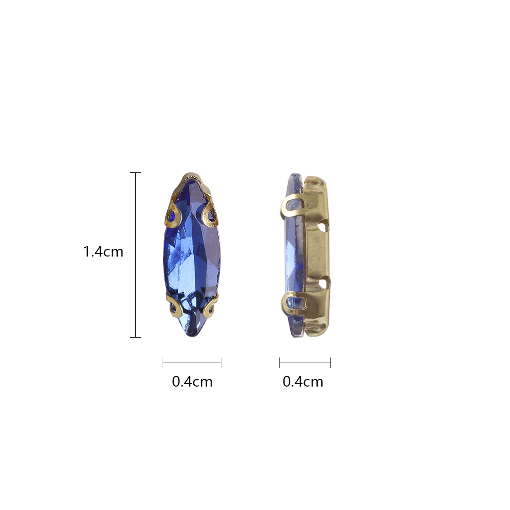 20Pcs 4x15mm Horse eye Crystal - Sew On Rhinestone recensie en prijs