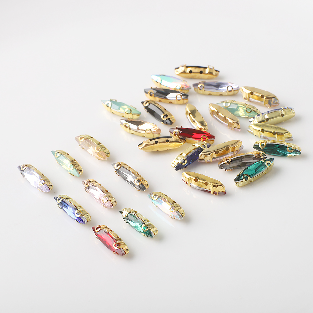 20Pcs 4x15mm Horse eye Crystal - Sew On Rhinestone recensie en prijs