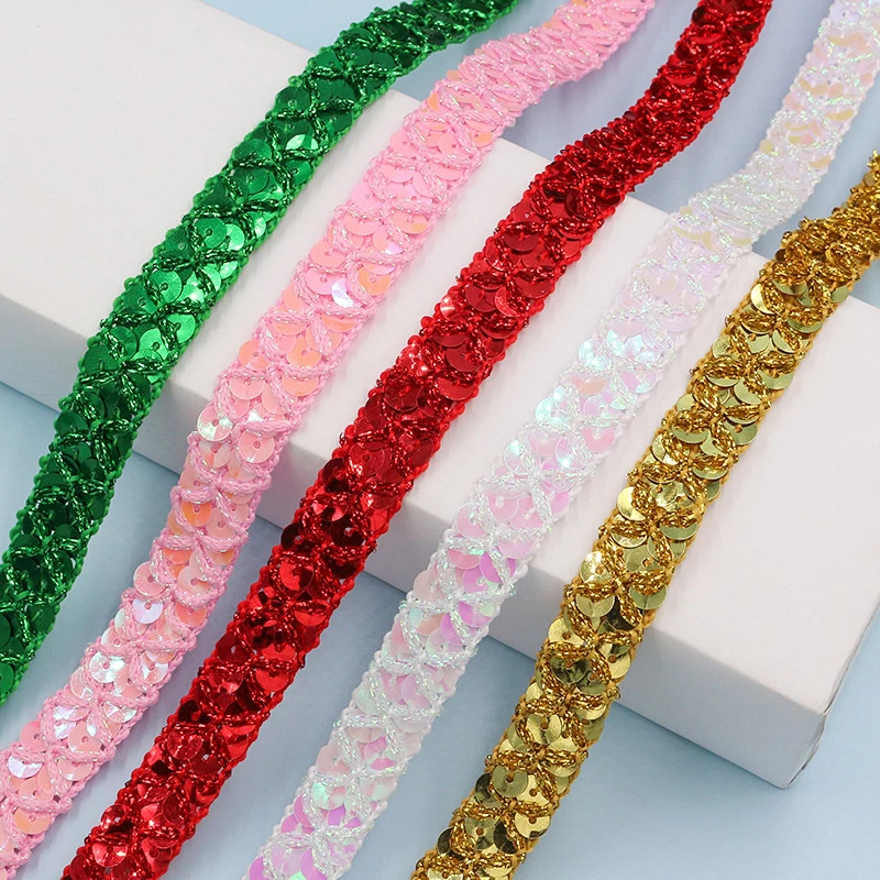 10m Gold and Silver Sequined L - Lace Ribbon Trim recensie en prijs