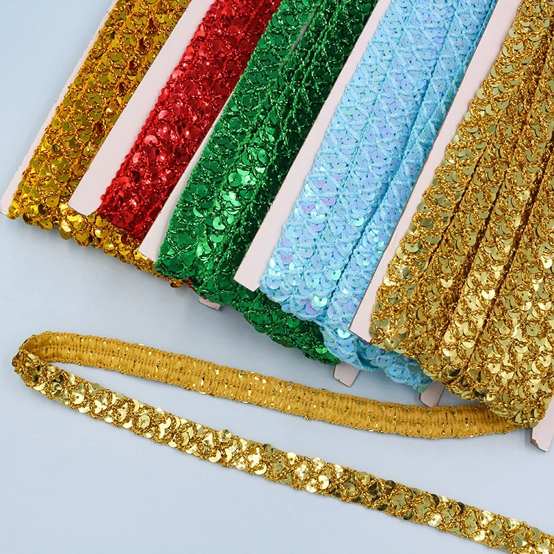 10m Gold and Silver Sequined L - Lace Ribbon Trim recensie en prijs