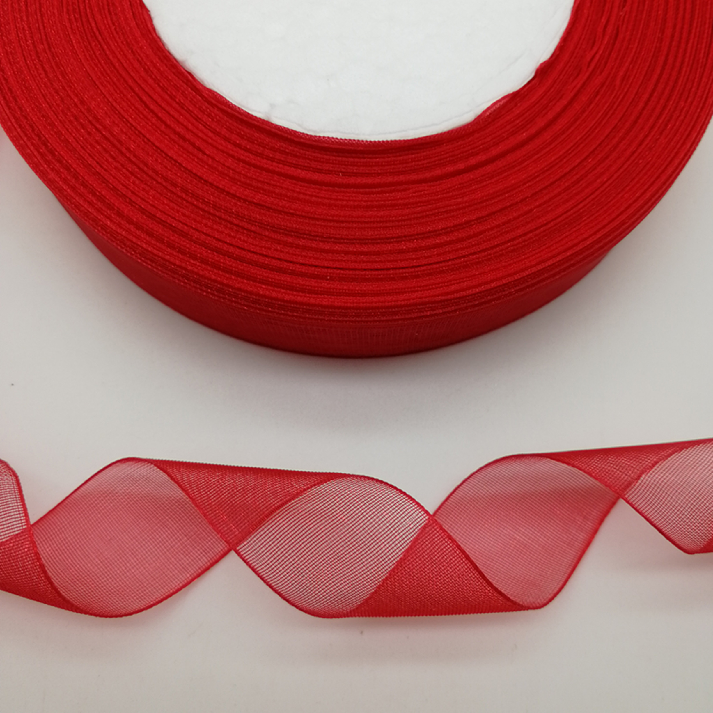 Hot 10mm 50Yards Spool Satin E - Organza Ribbon Spool recensie en prijs