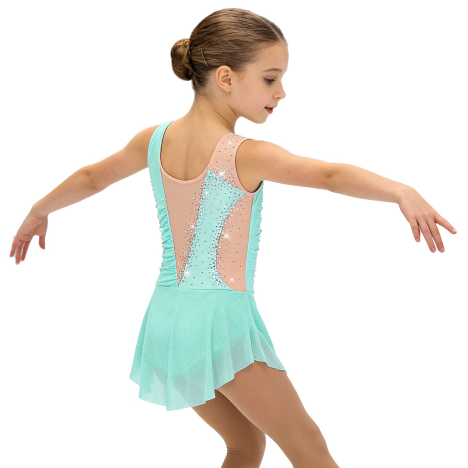 Kids Girls Figure Ice Skating  - Rhinestone Banding Trim recensie en prijs
