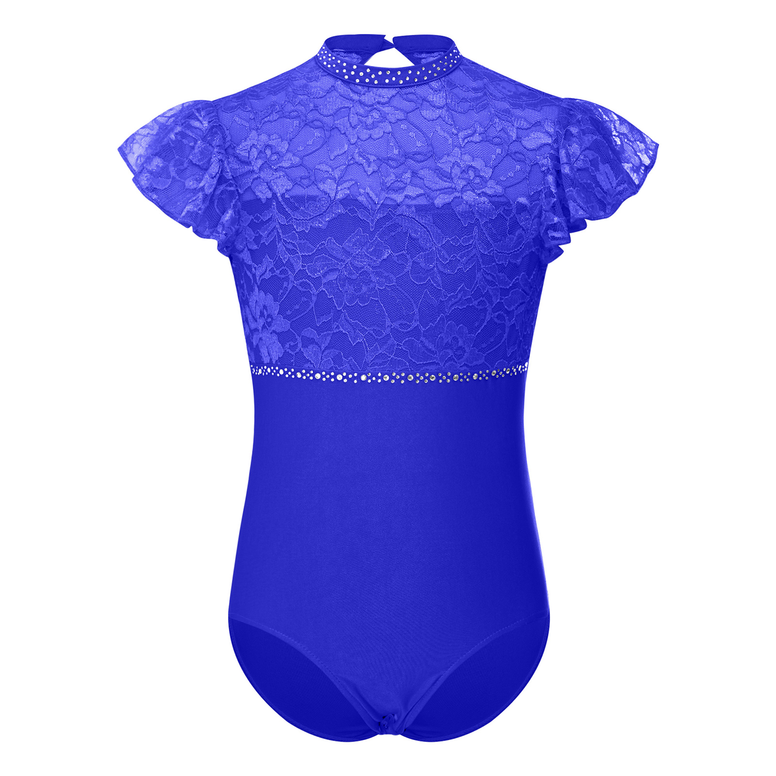 Kids Girls Ballet Dance Leotar - Rhinestone Banding Trim recensie en prijs