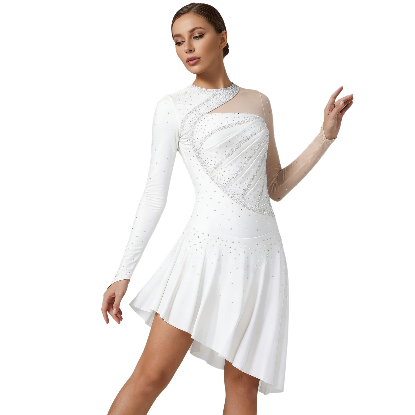 Women Ballet Lyrical Dance Fig - Rhinestone Banding Trim recensie en prijs