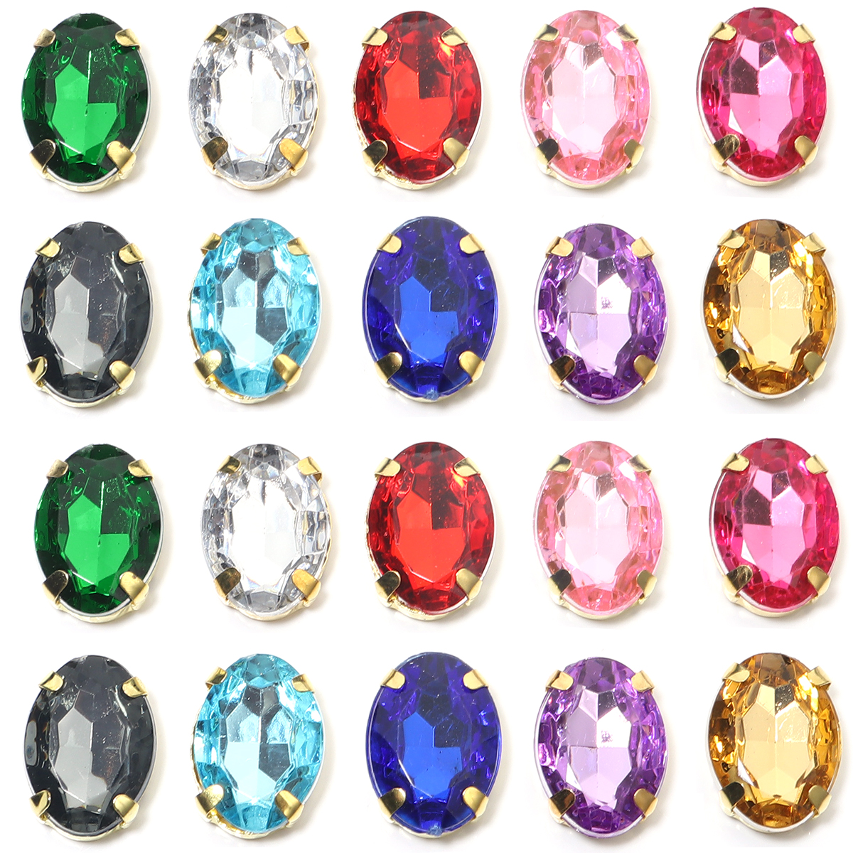 50pcs Gold Color Stainless Ste - Sew On Rhinestone recensie en prijs