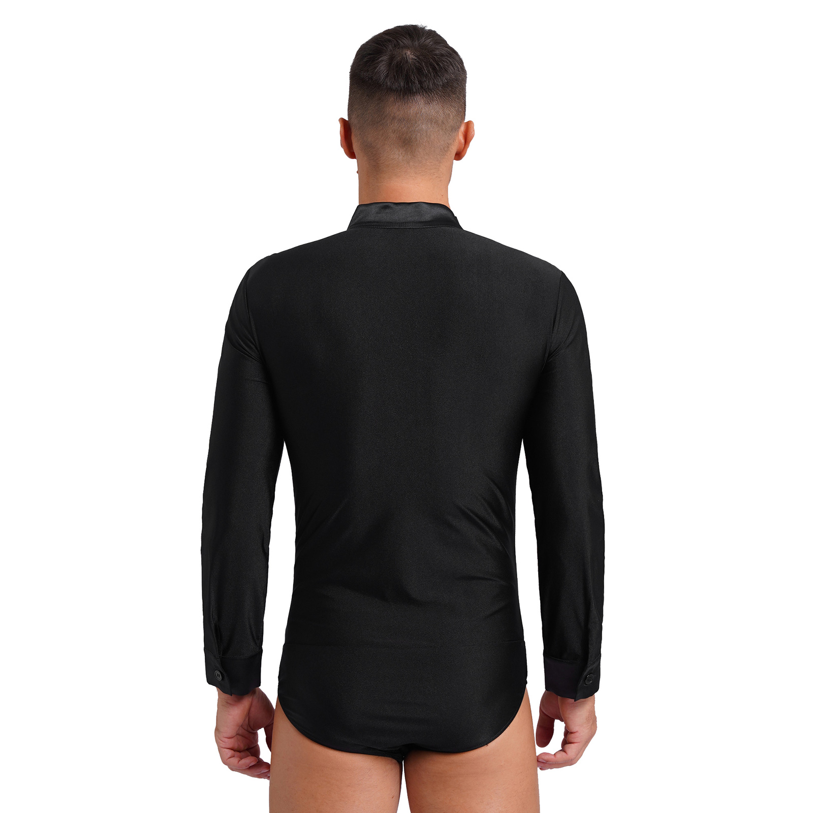 Mens Latin Jazz Dance Leotard  - Rhinestone Banding Trim recensie en prijs