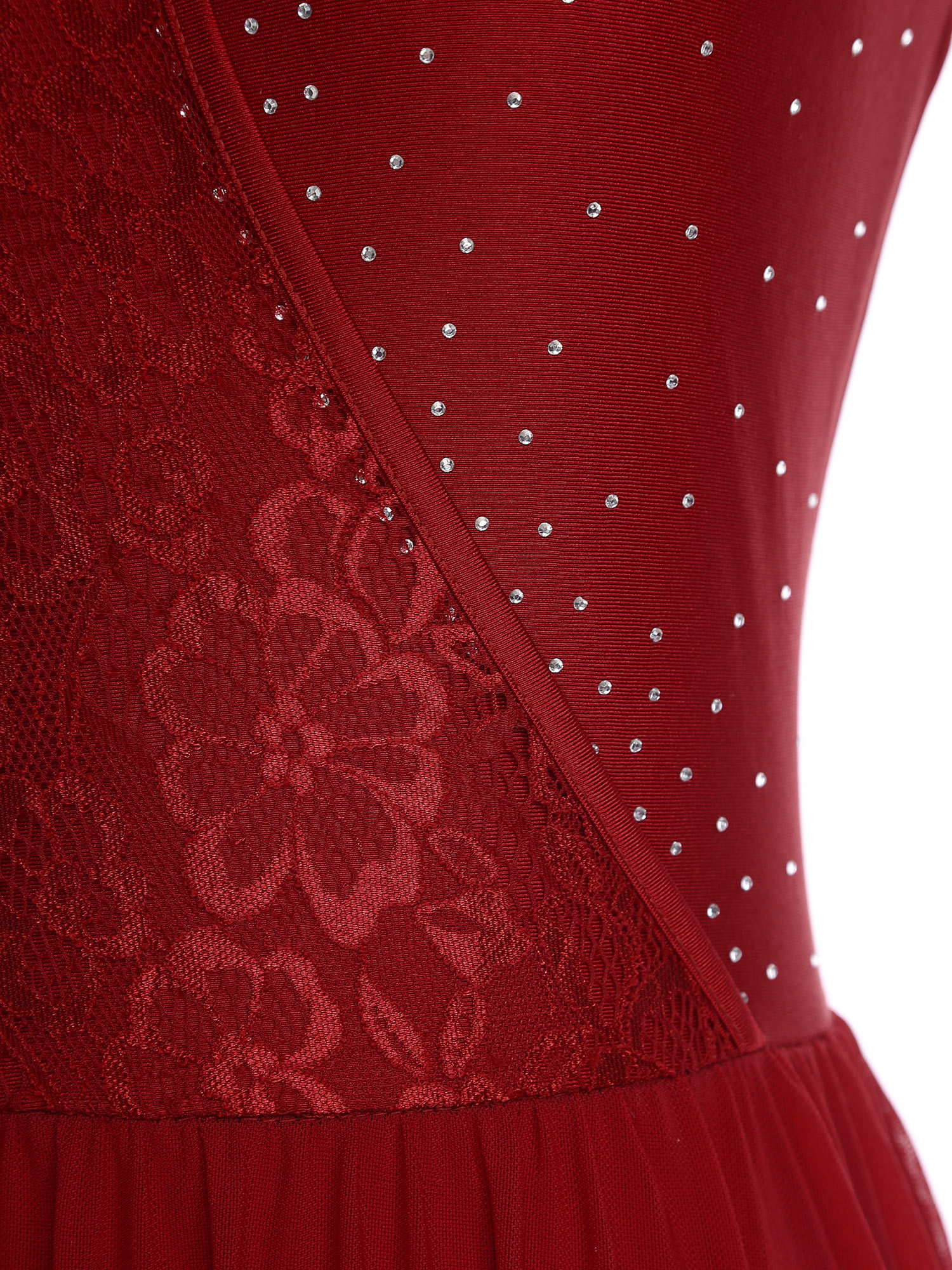 Women Lyrical Dance Dress Flor - Rhinestone Banding Trim recensie en prijs