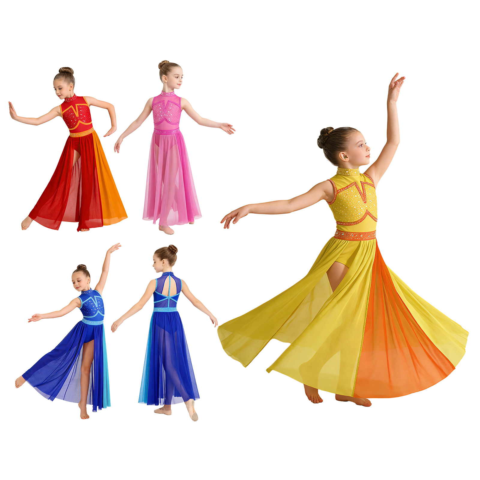 Kids Girls Modern Lyrical Danc - Rhinestone Banding Trim recensie en prijs