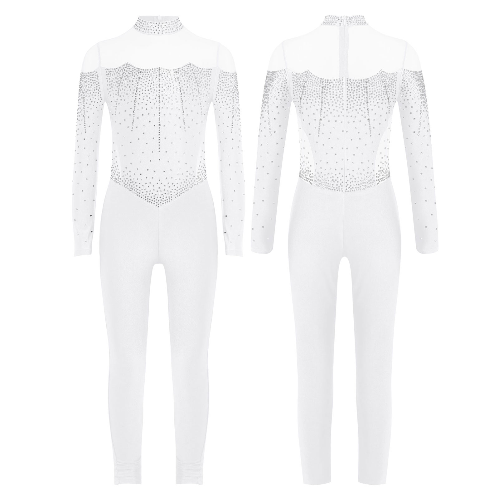 6-16Y Girls Figure Skating Dan - Rhinestone Banding Trim recensie en prijs